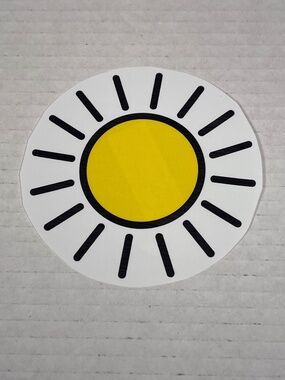 Sun Vinyl Cut Sticker